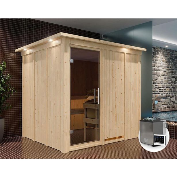 FINSKA SAVNA RODIN 6+9KW GRELEC BIO PREDNJI VHOD+STREŠ.VENEC FINSKA SAVNA RODIN 6+9KW GRELEC BIO PREDNJI VHOD+STREŠ.VENEC