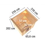 FINSKA SAVNA KARIBU RODIN 6+9KW GRELEC ZR PREDNJI VHOD+STREŠ.VENEC – predstavitvena slika