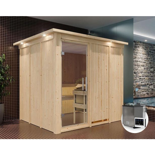 FINSKA SAVNA RODIN 8+ 9KW GRELEC BIO PREDNJI VHOD+STREŠ.VENEC FINSKA SAVNA RODIN 8+ 9KW GRELEC BIO PREDNJI VHOD+STREŠ.VENEC