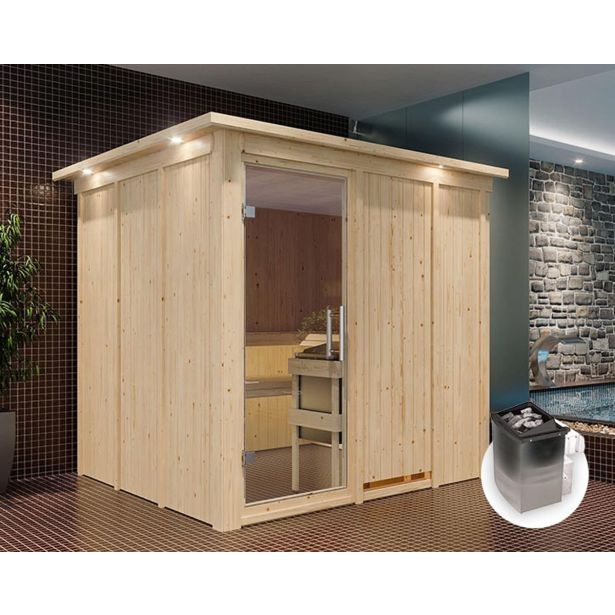 FINSKA SAVNA RODIN 8+9KW GRELEC NR PREDNJI VHOD+STREŠ.VENEC FINSKA SAVNA RODIN 8+9KW GRELEC NR PREDNJI VHOD+STREŠ.VENEC