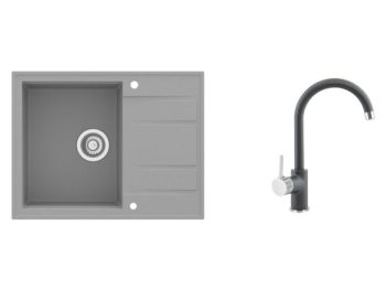 GRANITAL POMIVALNO KORITO SINK SOLUTION PALERMO SIV SET Z ARMATURO