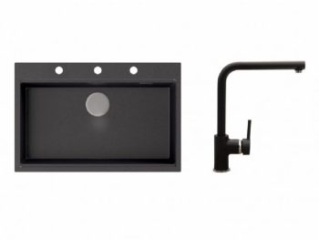 GRANITAL POMIVALNO KORITO SINK SOLUTION SOLLER SET Z ARMATURO