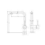 NERJAVNO POMIVALNO KORITO SINK SOLUTION MONACO LEVI SET Z ARMATURO – predstavitvena slika