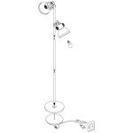 TALNA SVETILKA EGLO BARNSTAPLE 2XE27 CINK / RJAVA PATINA – predstavitvena slika