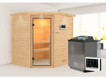 FINSKA SAVNA MIA+9KW GRELEC BIO KOTNI VHOD+STREŠ.VENEC+PROZ.VR.