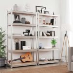REGAL SONGMICS 180X90X40 CM 5P/175KG GLR040E02 BEŽ-SREBRN – predstavitvena slika