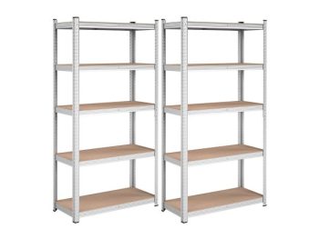 REGAL SONGMICS 180X90X40 CM 5P/175KG GLR040E02 BEŽ-SREBRN