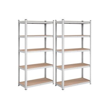 REGAL SONGMICS 180X90X40 CM 5P/175KG GLR040E02 BEŽ-SREBRN