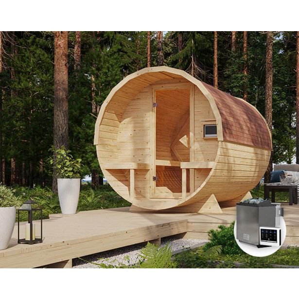 FINSKA SAVNA FASSSAUNA 2+9KW GRELEC BIO FINSKA SAVNA FASSSAUNA 2+9KW GRELEC BIO