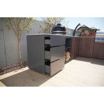 LETNA KUHINJA ELEMENT Z PREDALI ANTRACIT 636 X 634 X 920 MM – predstavitvena slika