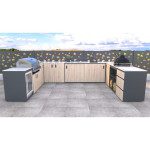 LETNA KUHINJA ELEMENT Z PREDALI HRAST RUSTIK 636 X 634 X 920 MM – predstavitvena slika