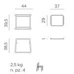 Mizica za ležalnik - POP, antracite – predstavitvena slika