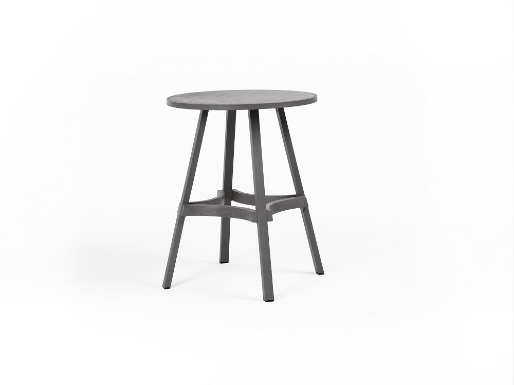 COMBO 70-Basalto - nardi Vrtna miza COMBO 70cm. Miza COMBO 70 je na voljo v štirih barvah in je zunanja miza iz reciklirane plastike. Ima okroglo ploščo premera 70 cm, in je