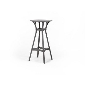 Barska miza Combo 70 - povišana. Vrtna barska miza COMBO HIGH je na voljo v štirih barvah, je visoka zunanja miza iz reciklirane plastike. Ima okroglo