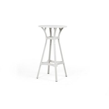 Barska miza Combo 70 - povišana. Vrtna barska miza COMBO HIGH je na voljo v štirih barvah, je visoka zunanja miza iz reciklirane plastike. Ima okroglo