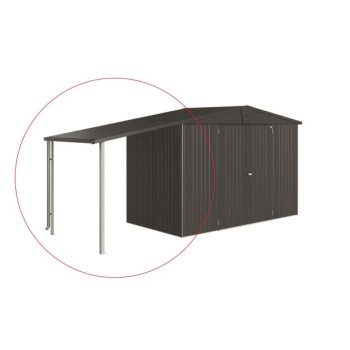 DODATKI ZA KOVINSKE HIŠKE BIOHORT 150X156 CM STRANSKA STREHA ZA EUROPA V 2/3/4A TEMNO SIVA