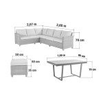 GARNITURA UMETNI RATAN NATERIAL KOTNA ALU, 2 TAB. + JED.MIZA – predstavitvena slika