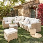 GARNITURA UMETNI RATAN NATERIAL KOTNA ALU, 2 TAB. + JED.MIZA – predstavitvena slika