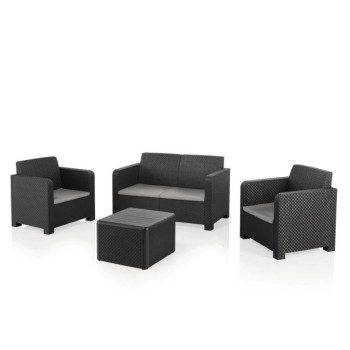 GARNITURA UMETNI RATAN NATERIAL NATERIAL 4 DELNA