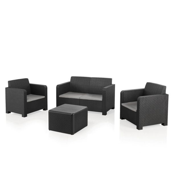 GARNITURA UMETNI RATAN NATERIAL NATERIAL 4 DELNA