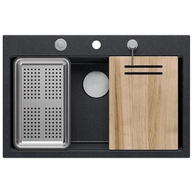 GRANITAL POMIVALNO KORITO QUADRON MARC WORKSTATION ČRN GRANITAL POMIVALNO KORITO QUADRON MARC WORKSTATION ČRN