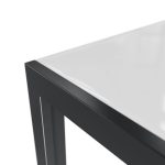 JEDILNA MIZA LYRA II FIX ALU STEKLO 160X90 ANTRACIT – predstavitvena slika