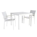 JEDILNA MIZA LYRA II UP&DOWN ALU STEKLO 90/160X90 BELA – predstavitvena slika