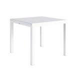 JEDILNA MIZA LYRA II UP&DOWN ALU STEKLO 90/160X90 BELA – predstavitvena slika