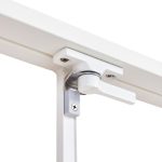 JEDILNA MIZA LYRA II UP&DOWN ALU STEKLO 90/160X90 BELA – predstavitvena slika