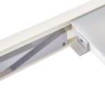 JEDILNA MIZA LYRA II UP&DOWN ALU STEKLO 90/160X90 BELA – predstavitvena slika