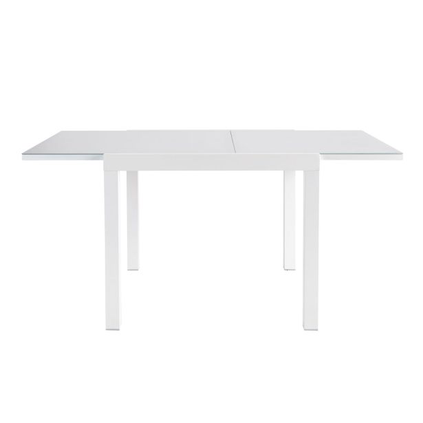 JEDILNA MIZA LYRA II UP&DOWN ALU STEKLO 90/160X90 BELA JEDILNA MIZA LYRA II UP&DOWN ALU STEKLO 90/160X90 BELA