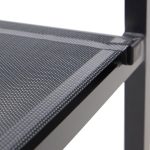 JEDILNI FOTEL ORION ALPHA II ALU TEKSTIL 2X1 TEMNO SIV – predstavitvena slika