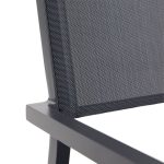 JEDILNI FOTEL ORION ALPHA II ALU TEKSTIL 2X1 TEMNO SIV – predstavitvena slika