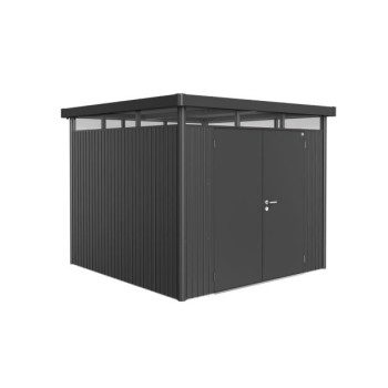 KOVINSKA VRTNA HIŠKA BIOHORT 275X275 CM HIGHLINE H4 DVOJNA VRATA