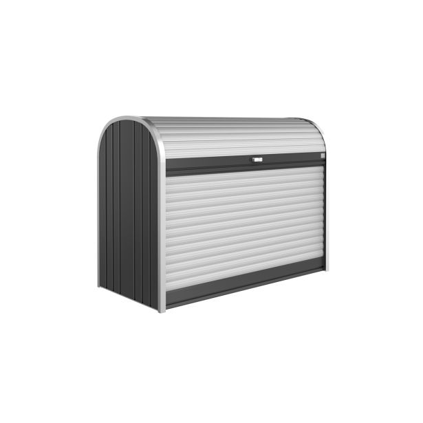 KOVINSKI ZABOJ BIOHORT 163X78X120 CM STOREMAX 160 SIVA IN TEMNO SIVA METALIKA KOVINSKI ZABOJ BIOHORT 163X78X120 CM STOREMAX 160 SIVA IN TEMNO SIVA METALIKA