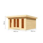 LESENA VRTNA HIŠKA KARIBU LOTUS – predstavitvena slika