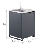 LETNA KUHINJA NATERIAL NATERIAL EUROPA 60X60 ALU, KORITO IN PIPA – predstavitvena slika