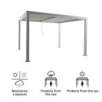 PERGOLA CLIMA BIOKLIMATSKA POLNA ALU 313X358 BELA – predstavitvena slika