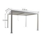 PERGOLA CLIMA BIOKLIMATSKA POLNA ALU 313X358 BELA – predstavitvena slika