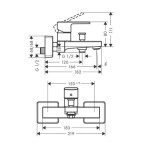 PIPA ZA KAD HANSGROHE VERNIS SHAPE ZA KAD – predstavitvena slika