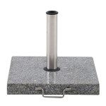 PODSTAVEK ZA SENČNIK KVADRATNO 30KG 45X45X36 NERJAVEČE JEKLO, SIVA