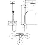 TUŠ SISTEM HANSGROHE PULSIFY S 260 TUŠ – predstavitvena slika