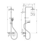 TUŠ SISTEM HANSGROHE VERNIS SH. SHP 230 1J – predstavitvena slika