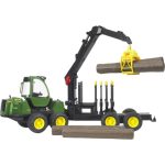BRUDER TRAKTOR JOHN DEERE Z NAKLADALKO IN PRIKOLICO ZA HLODE 02133 – predstavitvena slika