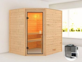 FINSKA SAVNA MIA+9KW GRELEC BIO KOTNI VHOD+RJAVA ZAT.VRATA