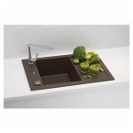GRANITAL POMIVALNO KORITO ALVEUS FORMIC 30, G03M CHOCOLATE 760X500 MM – predstavitvena slika