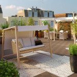 GUGALNIK 3P MEDENA JEKLO Z UČINKOM LESA PLETENO SPUNPOLY – predstavitvena slika