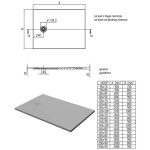 KAD ZA PRHANJE, KOTNA KOLPA SAN HOPP 100X90 LLM BELA RELIEFNA POVRŠINA – predstavitvena slika