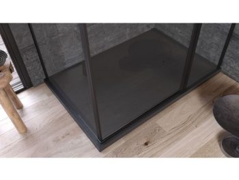 KAD ZA PRHANJE, KOTNA KOLPA SAN LIMBO 120X90 LM ANTRACIT
