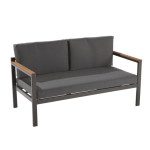 KAVČNA GARNITURA ORIS II ALU/EUC KAVČ2P+2AC+MIZA D.GR/D.SIVA BLAZINA – predstavitvena slika